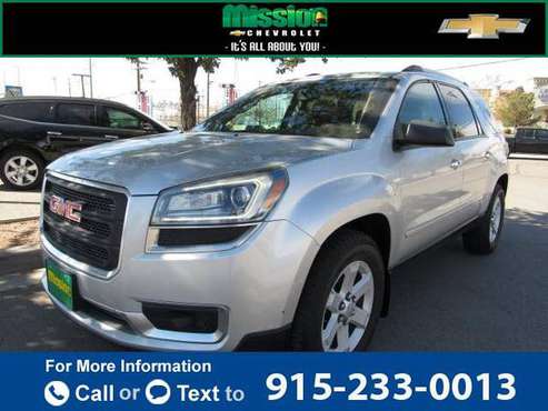 2014 GMC Acadia SLE suv Silver - cars & trucks - by dealer - vehicle... for sale in El Paso, TX