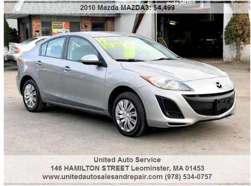 2010 MAZDA 3 i Sport 4dr Sedan 5A HAS ONLY 123K MILES - cars &... for sale in leominster, MA