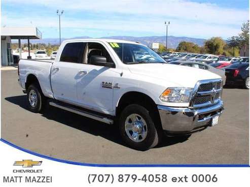 2018 Ram 2500 truck SLT (Bright White Clearcoat) for sale in Lakeport, CA