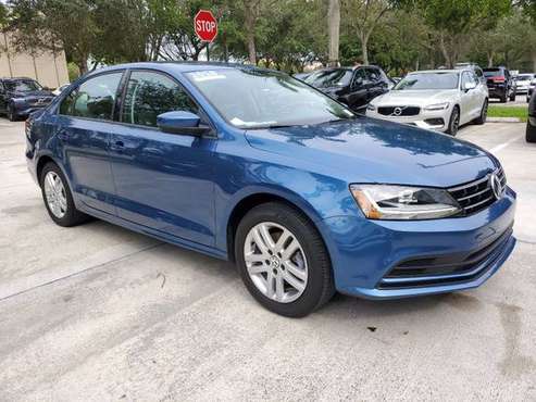 2018 *Volkswagen* *Jetta* *1.4T S Automatic* Silk Bl - cars & trucks... for sale in Coconut Creek, FL