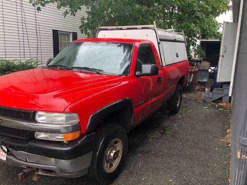 2002 Chevy Silverado 2500, V8, plow hitch, large bed cover for sale in QUINCY, MA
