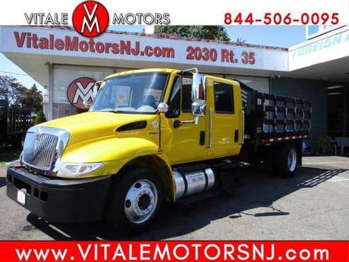 2011 International 4300 CREW CAB, 11 7 STAKE, FLAT BED TRUCK ** CAN... for sale in south amboy, IN