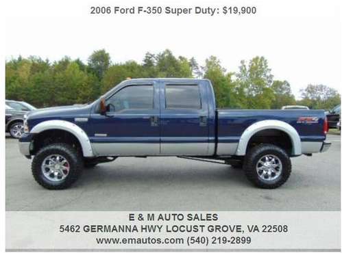 2006 Ford F-350 Super Duty Lariat Powerstroke Diesel 1 Owner for sale in LOCUST GROVE, VA