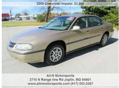 2005 CHEVY IMPALA 115K MILES - cars & trucks - by dealer - vehicle... for sale in Joplin, MO
