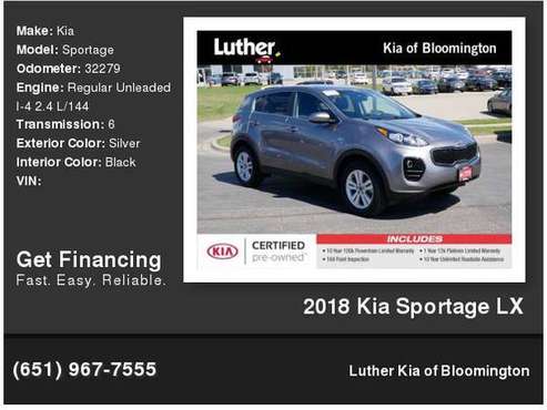2018 Kia Sportage LX - - by dealer - vehicle for sale in Bloomington, MN