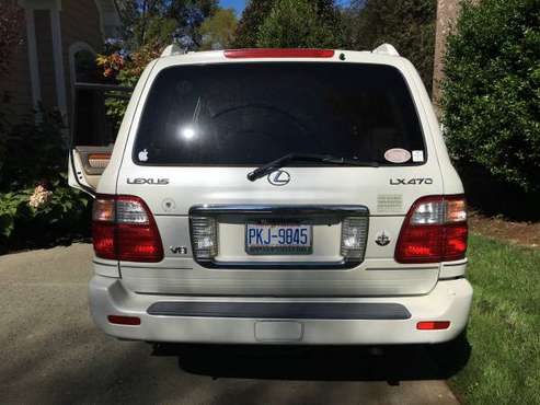 LEXUS LX470 2004 Pearl White - cars & trucks - by owner - vehicle... for sale in Concord, NC