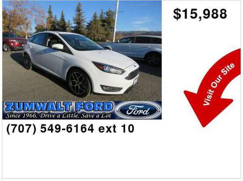 2018 Ford Focus SEL - - by dealer - vehicle automotive for sale in St Helena, CA