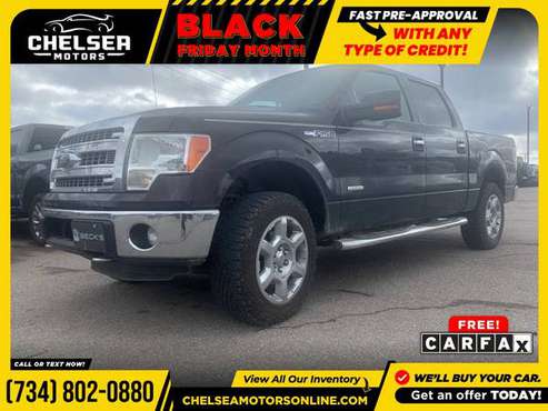 $366/mo - 2013 Ford F-150 XLTCrew Cab - Easy Financing! - cars &... for sale in Chelsea, MI