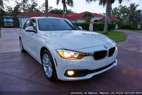 2017 BMW 320i with only 33,846 miles! Alpine White over Tan/Black -... for sale in Naples, FL