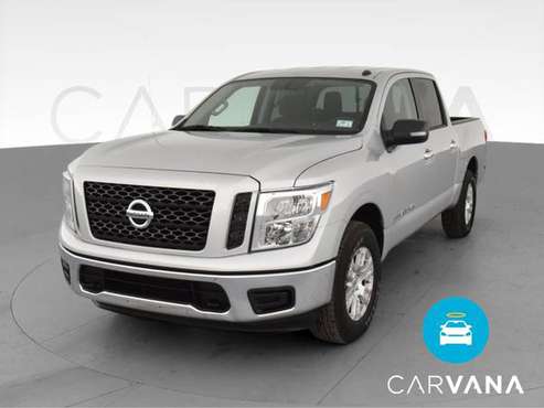 2019 Nissan Titan Crew Cab SV Pickup 4D 5 1/2 ft pickup Silver - -... for sale in Fort Myers, FL