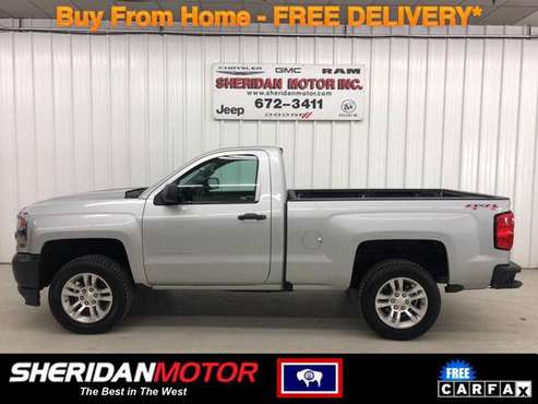 2016 Chevrolet Chevy Silverado Work Truck Silver - AG269660 WE for sale in Sheridan, MT