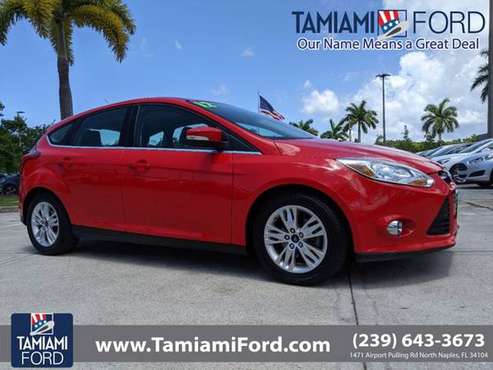 2012 Ford Focus Race Red WHAT A DEAL! - - by dealer for sale in Naples, FL