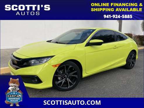 2019 Honda Civic Coupe Sport~ 1-OWNER~ CLEAN CARFAX~ ONLY 22K MILES~... for sale in Sarasota, FL