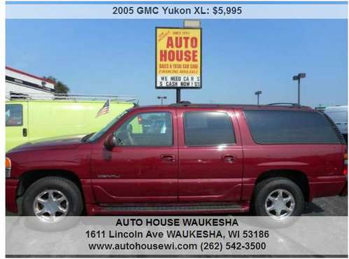2005 GMC Yukon XL Denali AWD Navigation, dvd Moonroof Nice for sale in Waukesha, WI