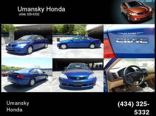 2004 Honda Civic VP Call Sales for the Absolute Best Price on for sale in Charlottesville, VA