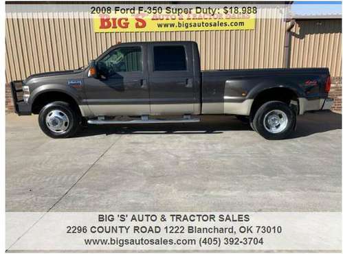 2008 FORD F-350 SUPER DUTY LARIAT! CREW CAB! LEATHER! 4X4!!! - cars... for sale in Blanchard, OK