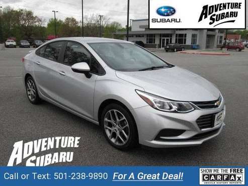 2017 Chevy Chevrolet Cruze LS sedan Silver Ice Metallic - cars & for sale in Fayetteville, AR