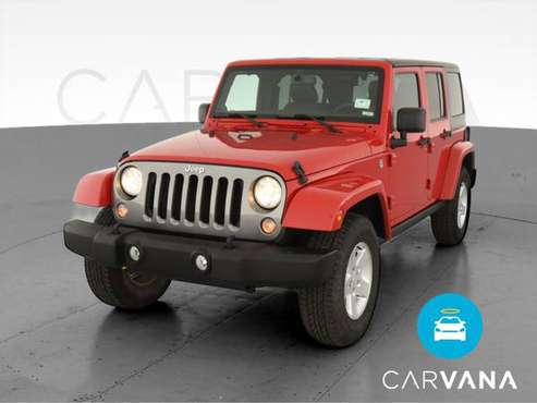 2014 Jeep Wrangler Unlimited Sport S SUV 4D suv Red - FINANCE ONLINE... for sale in Chaska, MN
