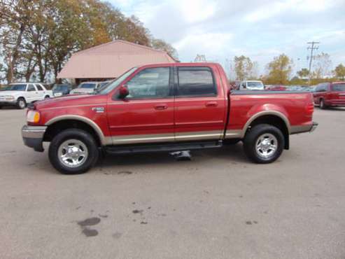2002 FORD F150 LARIAT 4DR SUPERCREW 4X4 4.6LTR_V8 LOADED MOON_CLEAN_... for sale in Union Grove, WI