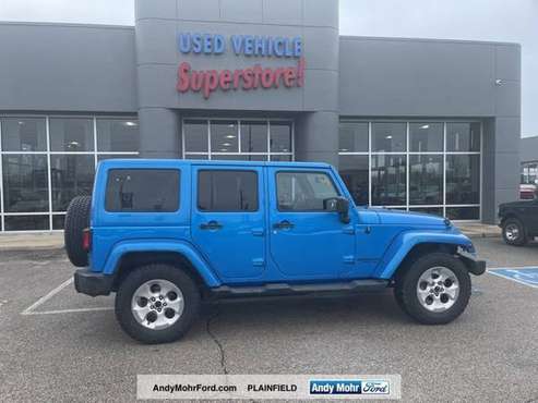 2014 Jeep Wrangler Unlimited Sahara - - by dealer for sale in Plainfield, IN