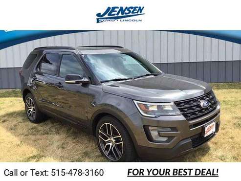 2017 Ford Explorer Sport suv Gray - - by dealer for sale in Marshalltown , IA