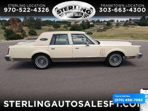 1983 Lincoln Mark VI 4dr Sedan - CALL/TEXT TODAY! - cars & trucks -... for sale in Sterling, CO