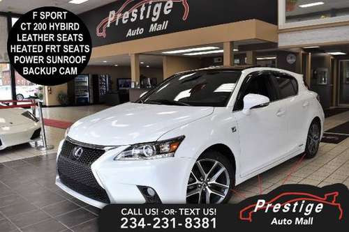 2015 Lexus CT 200h Hybrid - cars & trucks - by dealer - vehicle... for sale in Cuyahoga Falls, OH