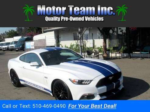 2016 Ford Mustang 2dr Fastback GT White GOOD OR BAD CREDIT! - cars &... for sale in Hayward, CA