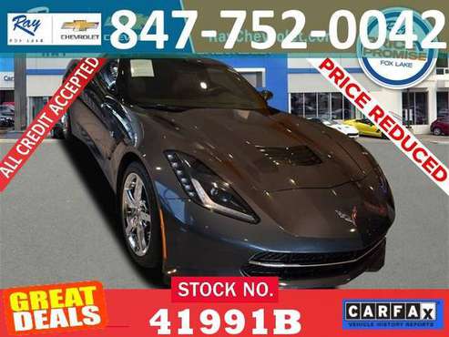 ✔️2014 Chevrolet Corvette Stingray Base RWD Certified Bad Credit Ok... for sale in Fox_Lake, IL