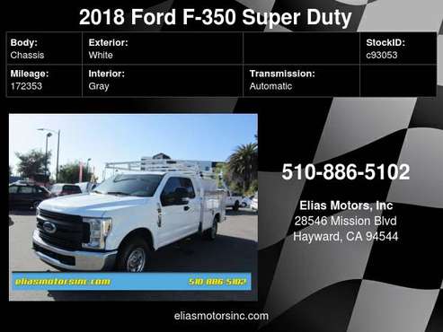 2018 Ford F-350 Super Duty XL 4x2 4dr SuperCab 8 ft LB SRW Pickup for sale in Hayward, CA