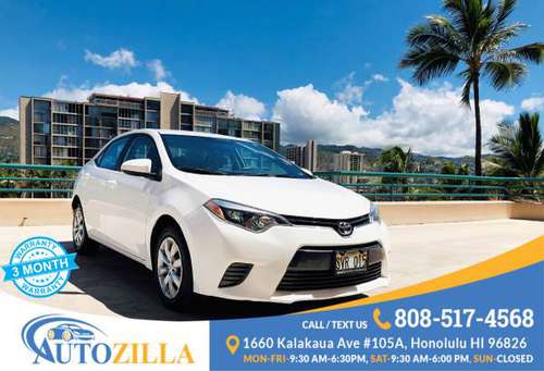 Manager’s Special 2016 Toyota Corolla LE, Backup Camera - cars &... for sale in Honolulu, HI
