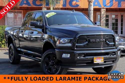 2018 Ram 2500 Diesel Laramie Crew Cab 4x4 Pickup Truck 32979 - cars for sale in Fontana, CA