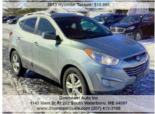2013 HYUDAI TUCSON GLS AWD 100 GUARANTEED APPROVAL - cars for sale in maine, ME