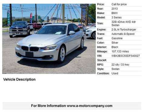 2013 BMW 3 Series 328i xDrive - - by dealer - vehicle for sale in San Antonio, TX