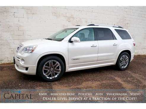 2011 GMC Acadia Denali w/Nav, Backup Cam & 3rd Row Seats! - cars &... for sale in Eau Claire, ND