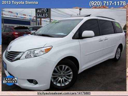 2013 TOYOTA SIENNA XLE 8 PASSENGER 4DR MINI VAN Family owned since for sale in MENASHA, WI