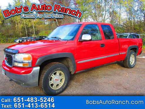 2001 GMC Sierra 1500 4WD Ext Cab 143.5 SLT - cars & trucks - by... for sale in Lino Lakes, MN