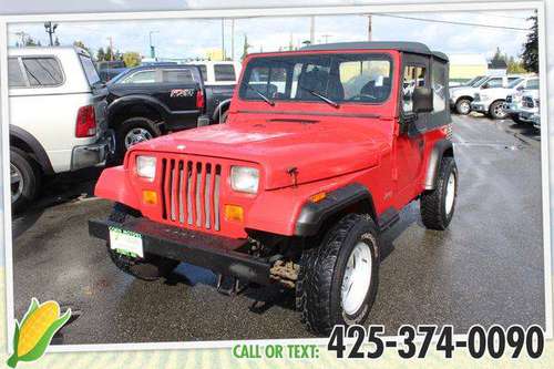 1995 Jeep Wrangler S - GET APPROVED TODAY!!! for sale in Everett, WA