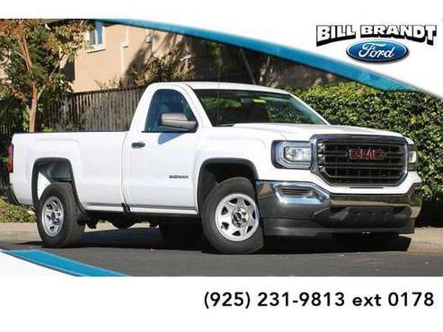 2018 GMC Sierra 1500 truck 2D Standard Cab (White) for sale in Brentwood, CA