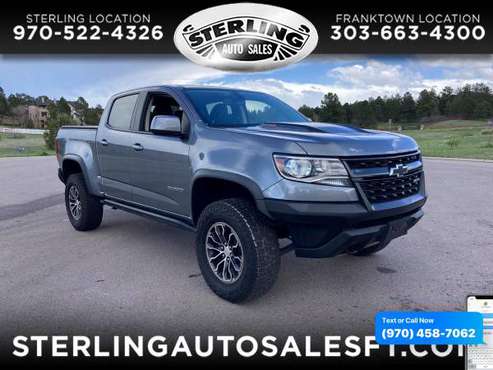 2018 Chevrolet Chevy Colorado 4WD Crew Cab 128 3 ZR2 - CALL/TEXT for sale in Sterling, CO