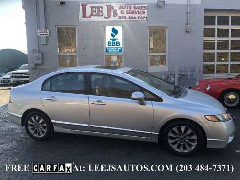 *2009 HONDA CIVIC EX*4DR*36 MPG*FREE CARFAX*MOONROOF*XLNT COND* -... for sale in North Branford , CT