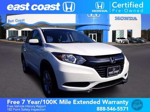 2017 Honda HRV LX CPO White Orchid Pearl *BUY IT TODAY* - cars &... for sale in Myrtle Beach, SC