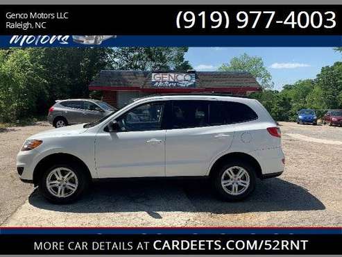 2010 HYUNDAI SANTA FE GLS, White - - by dealer for sale in Raleigh, NC