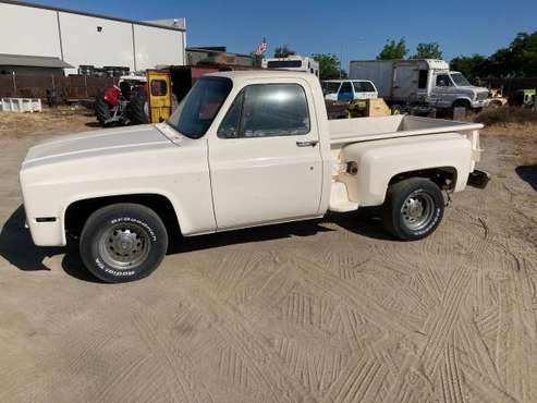 1982 Chevy stepside square body with LT one Corvette motor - cars & for sale in Kingsburg, CA