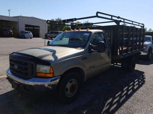 2000 FORD F350 FLATBED STAKE BED WITH 7.3 TURBO DIESEL LOW MILES -... for sale in Elkridge, MD