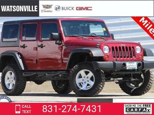 2013 Jeep Wrangler Unlimited Sport suv Deep Cherry Red Crystal Pearl for sale in Watsonville, CA