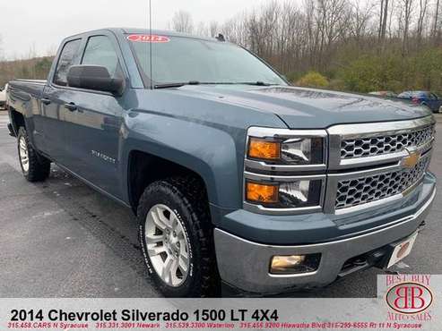 2014 CHEVY SILVERADO1500 LT 4X4 DOUBLE CAB! TOUCH SCREEN! BACKUP... for sale in N SYRACUSE, NY