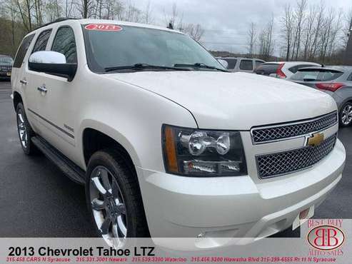 2013 CHEVY TAHOE LTZ 4WD! FULLY LOADED! DVD NAVI LEATHER ETC - cars for sale in N SYRACUSE, NY