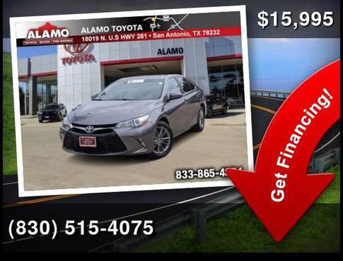 2017 Toyota Camry SE - cars & trucks - by dealer - vehicle... for sale in San Antonio, TX