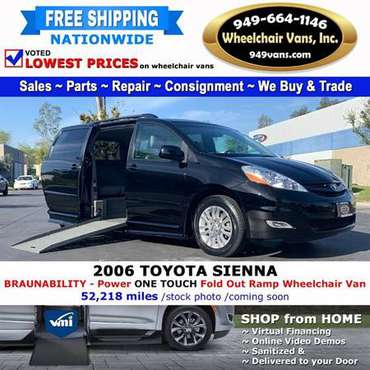 2006 Toyota Sienna LE Wheelchair Van BraunAbility - Power Fold Out for sale in Laguna Hills, CA